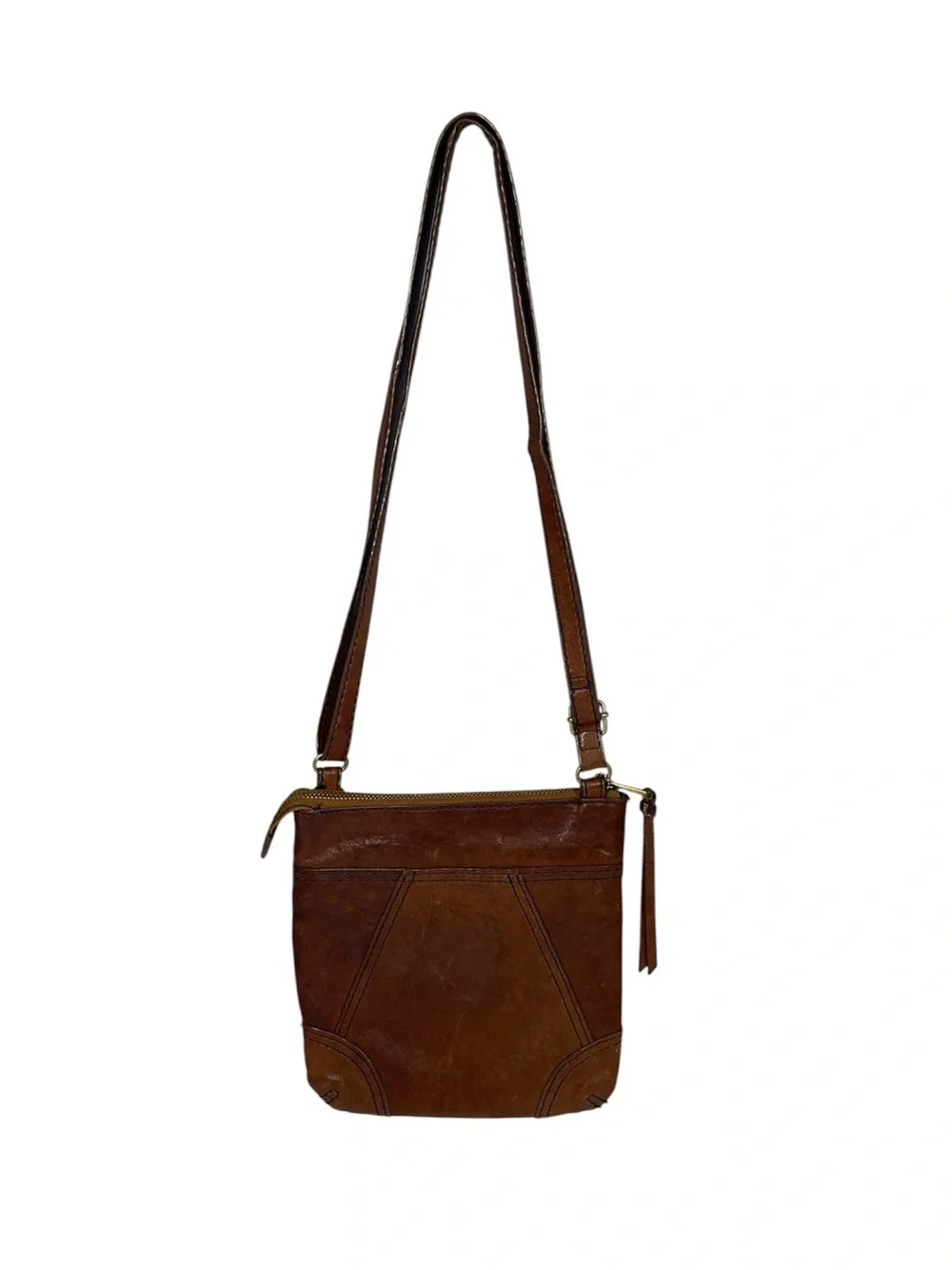 UGG Australia Brown Leather Crossbody Shoulder Bag Purse Small